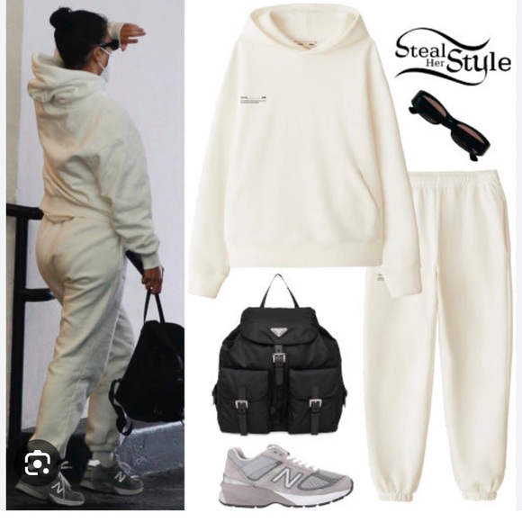 PANGAIA x Lorraine Schwartz Collab Unisex White Sweet Pants Size M - Picture 3 of 12